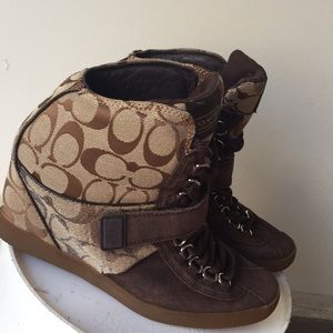Brown Coach boots